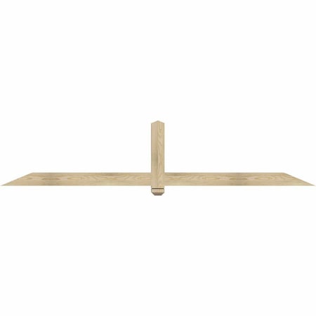 Ekena Millwork Eugene Rough Sawn Timber Gable Bracket, Douglas Fir, 96"W x 20"H x 4"D x 4"F, 5/12 Pitch GBW096X20X0404EUG00RDF